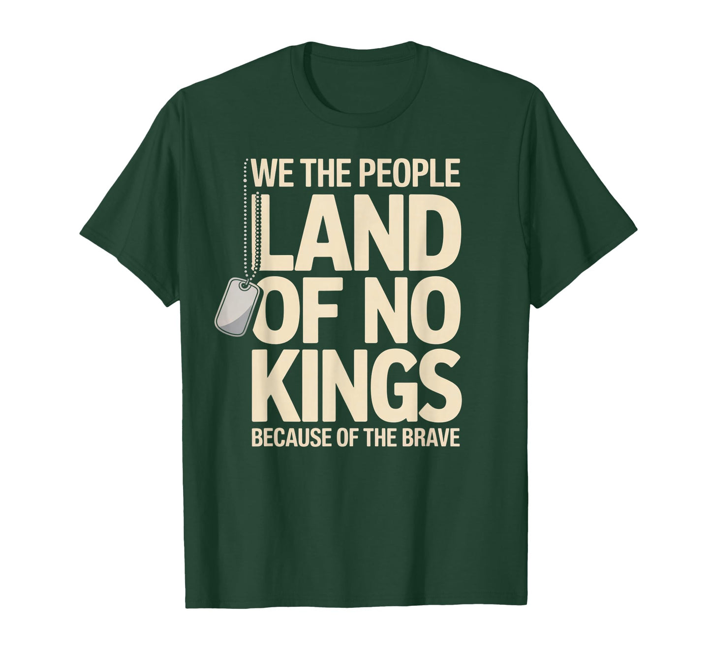 America Vintage No Kings Day Because of The Brave T-Shirt