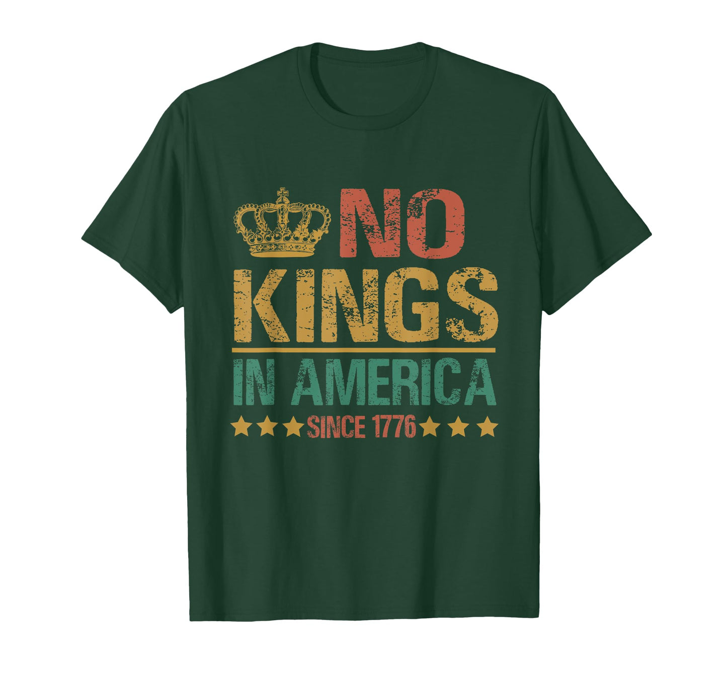 No Kings in America since 1776 Anti-Trump funny political T-Shirt