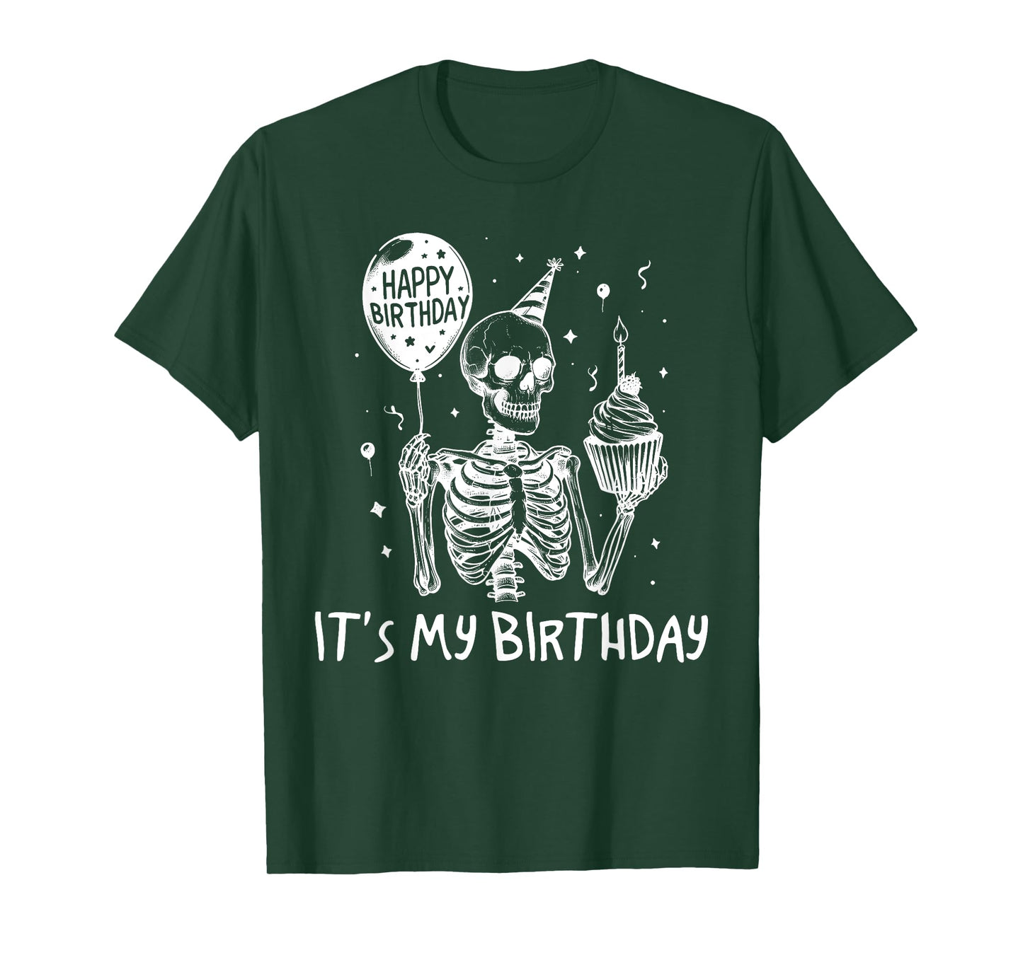 Halloween Skeleton It's My Birthday Costume Party T-Shirt
