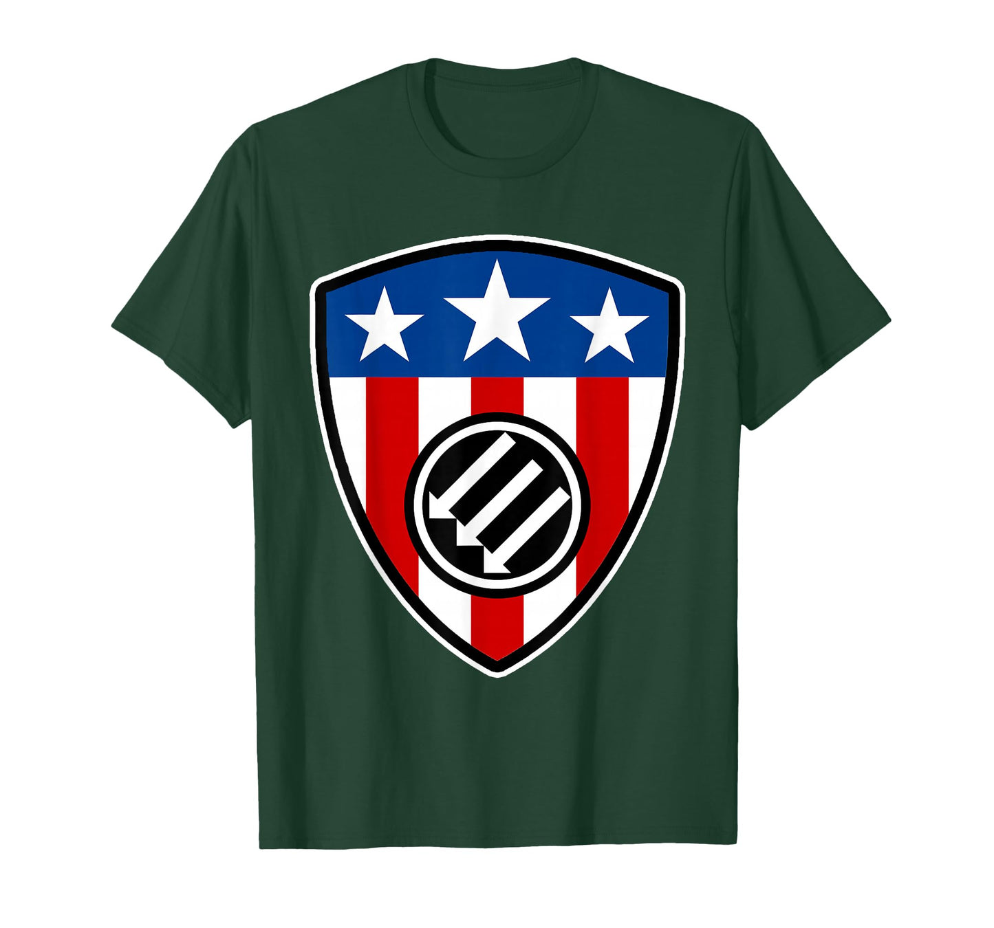 American Iron Front Shield - The Three Arrows T-Shirt