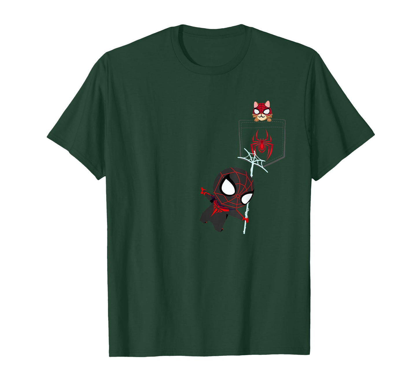 Marvel Spider-Man Miles Morales Game Spidey and Spider-Cat T-Shirt