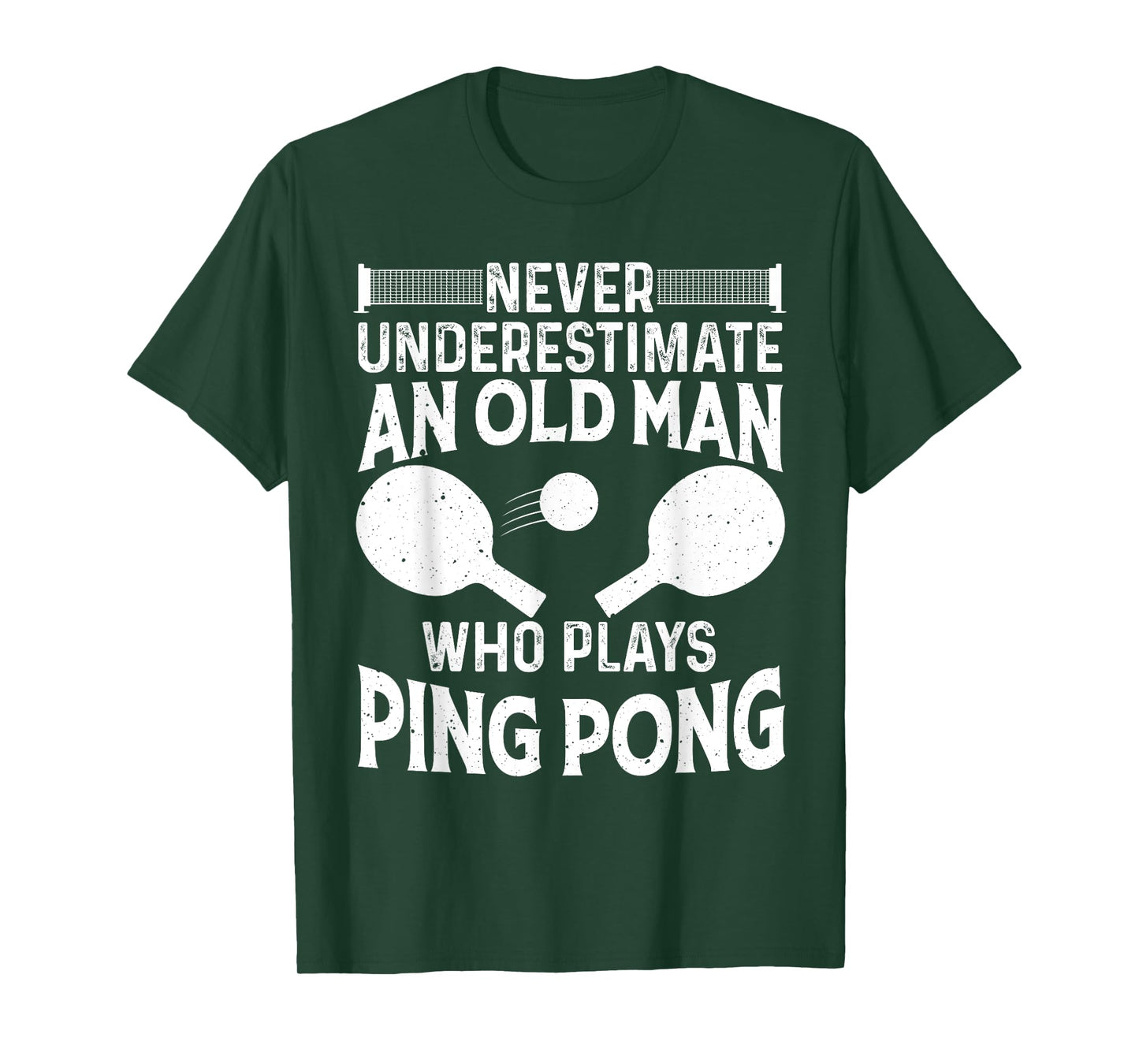 Funny Ping Pong Design Men Dad Grandpa Table Tennis Player T-Shirt