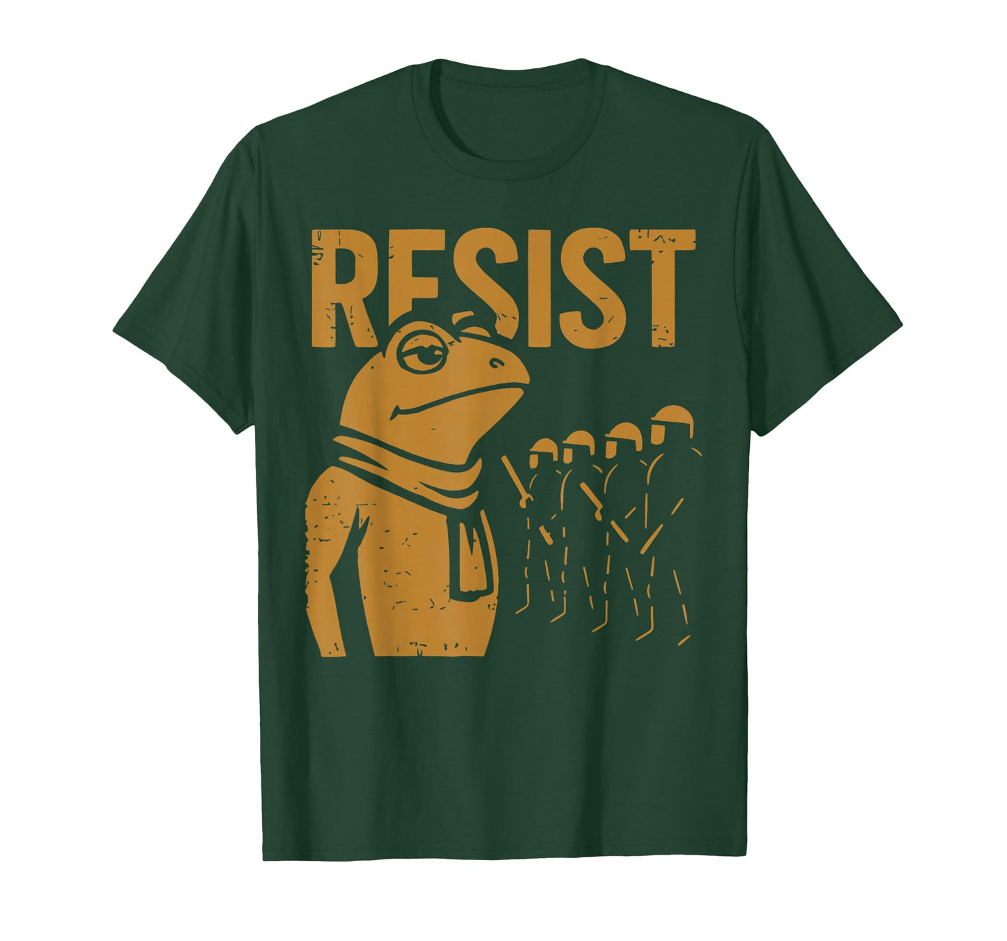 Vintage Portland 2025 Resist Frog Protest Men Women T-Shirt