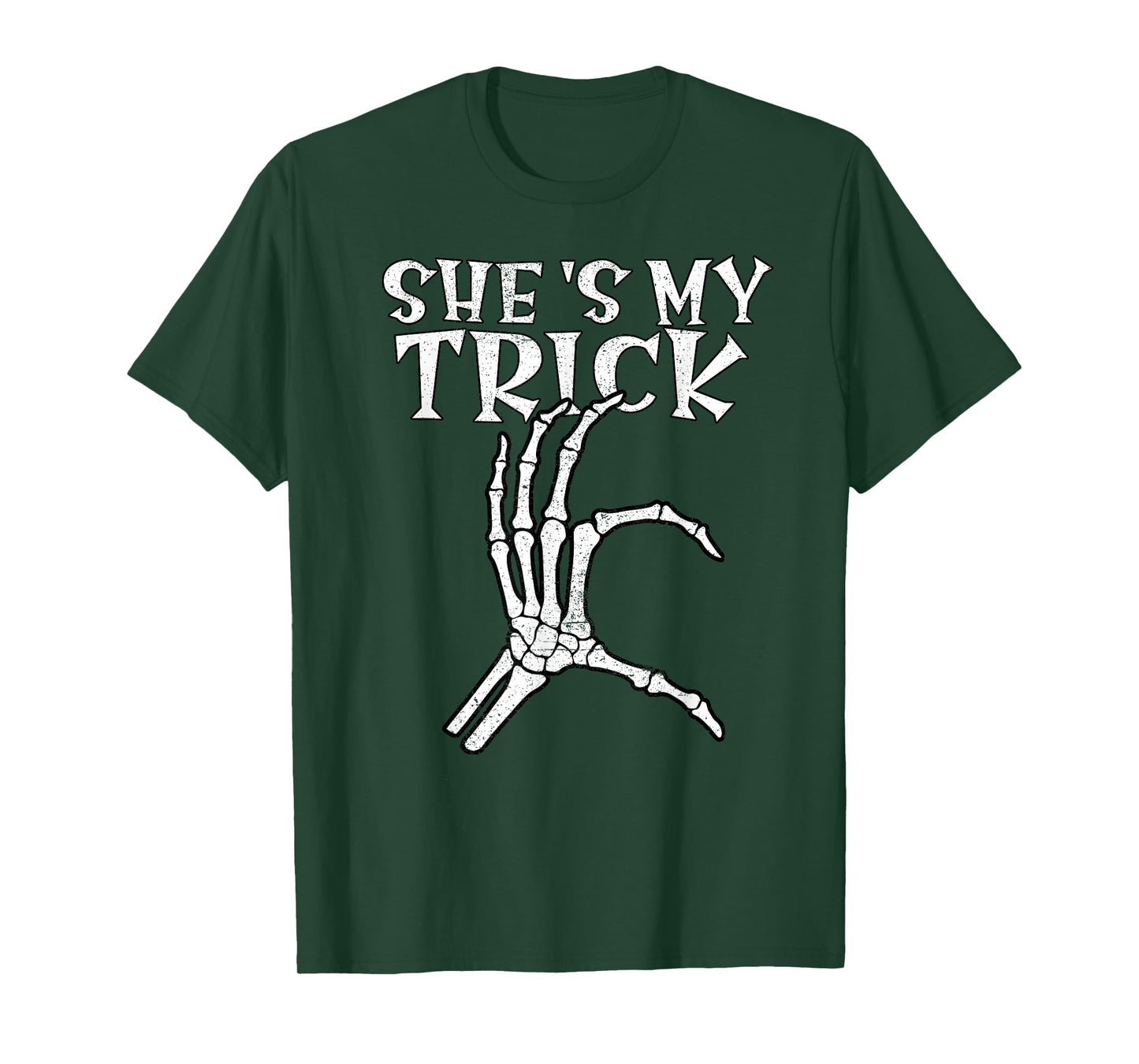 She's My Trick Heart Matching Couple Halloween Boyfriend T-Shirt