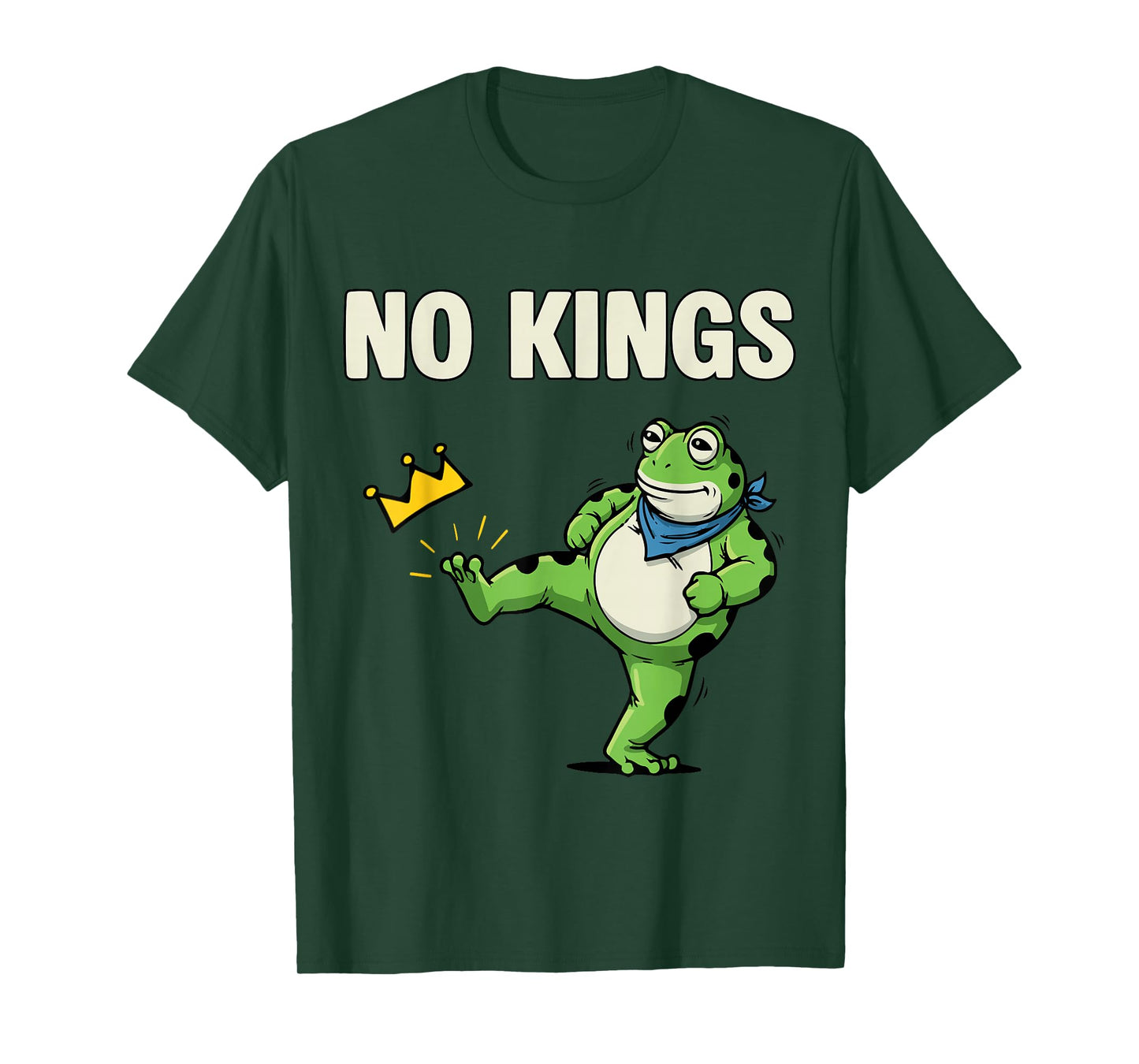 No Kings Shirt Men Women Frog Protest No Kings in America T-Shirt