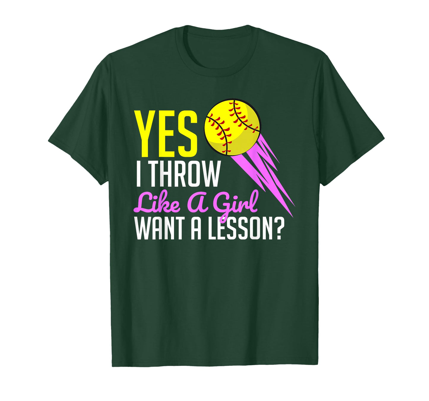 Funny Softball Game Player Sports Lover Gift For Women Girls T-Shirt