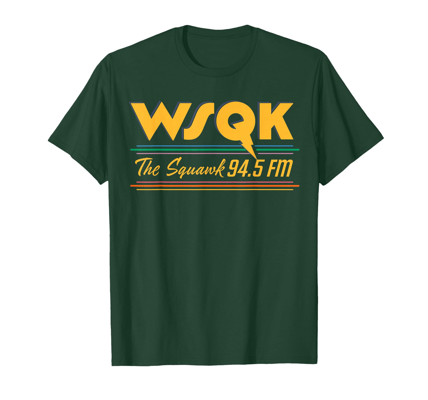 Stranger Things Season 5 WSQK The Squawk 94.5 FM Retro Logo T-Shirt