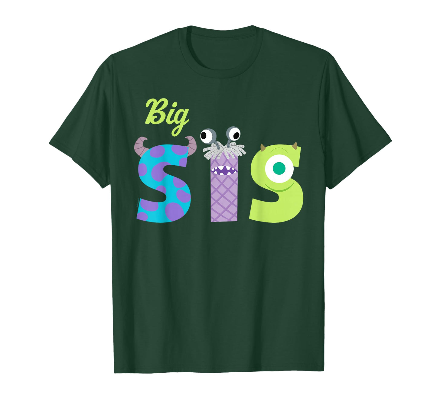 Disney & Pixar's Monsters, Inc. Big Sis Sister Family Trip T-Shirt