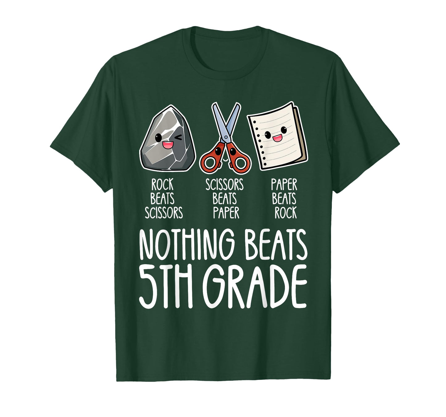 Nothing Beats 5th Grade Funny Back to School Kids Teachers T-Shirt