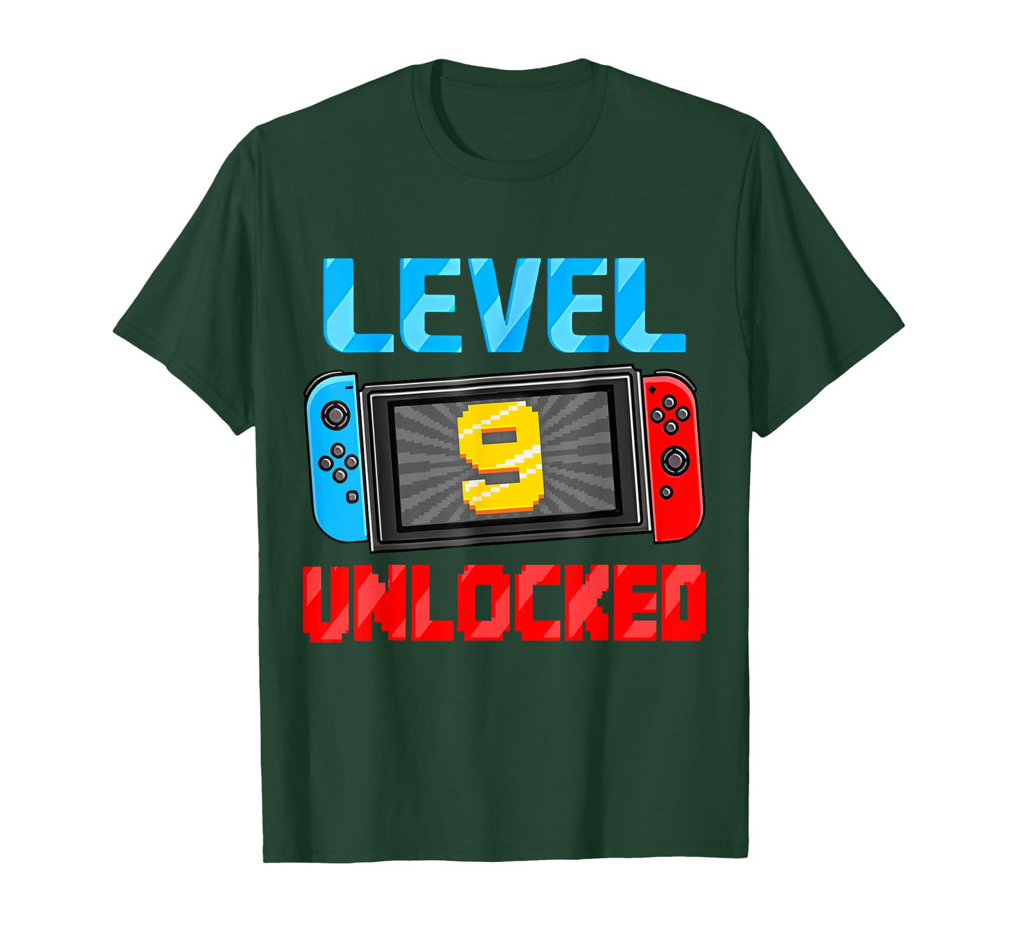 Level 9 Unlocked Gamer 9th Birthday Gift Video Game Boys T-Shirt
