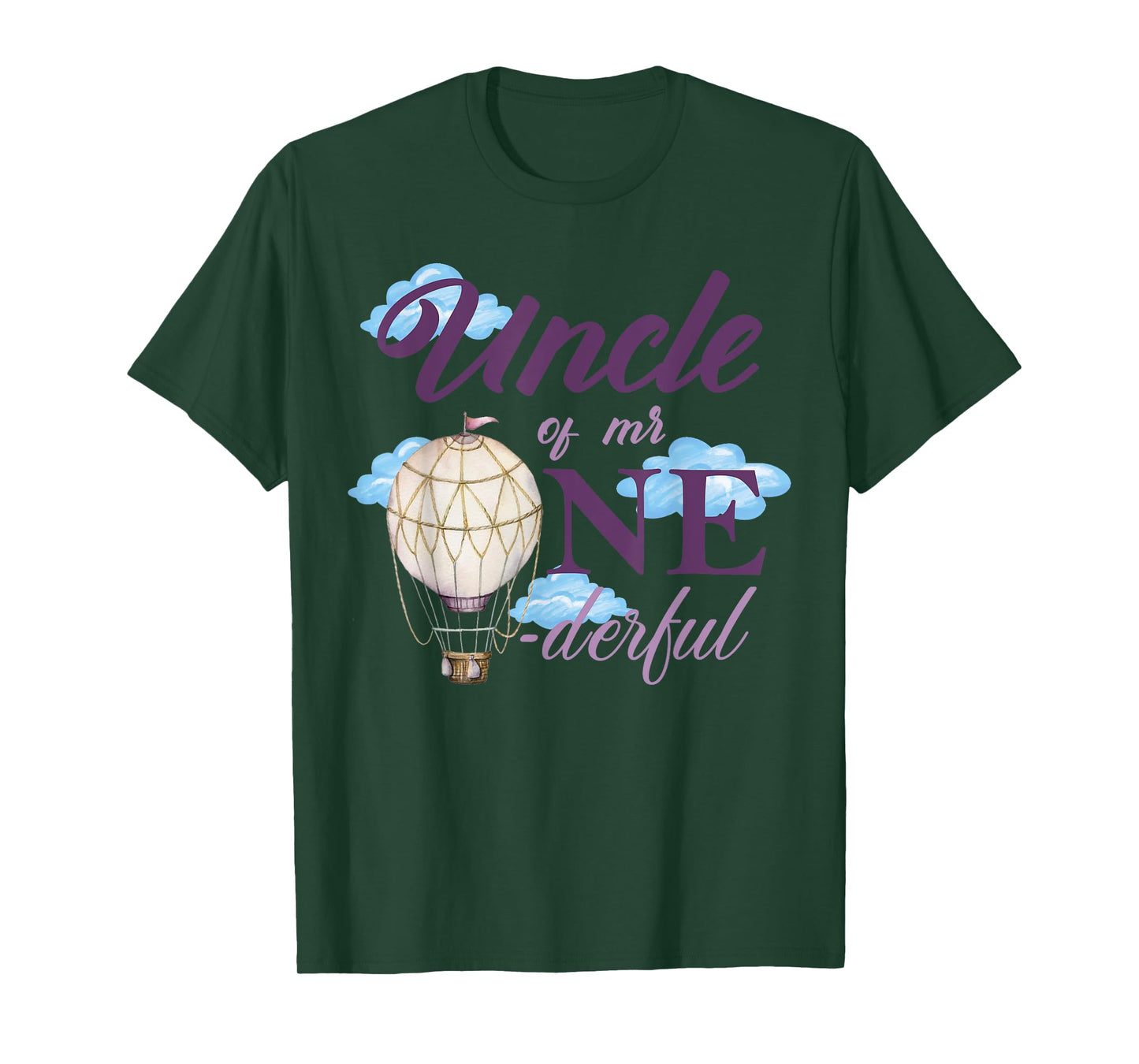 Uncle of Mr Onederful 1st Birthday First One-Derful Matching T-Shirt