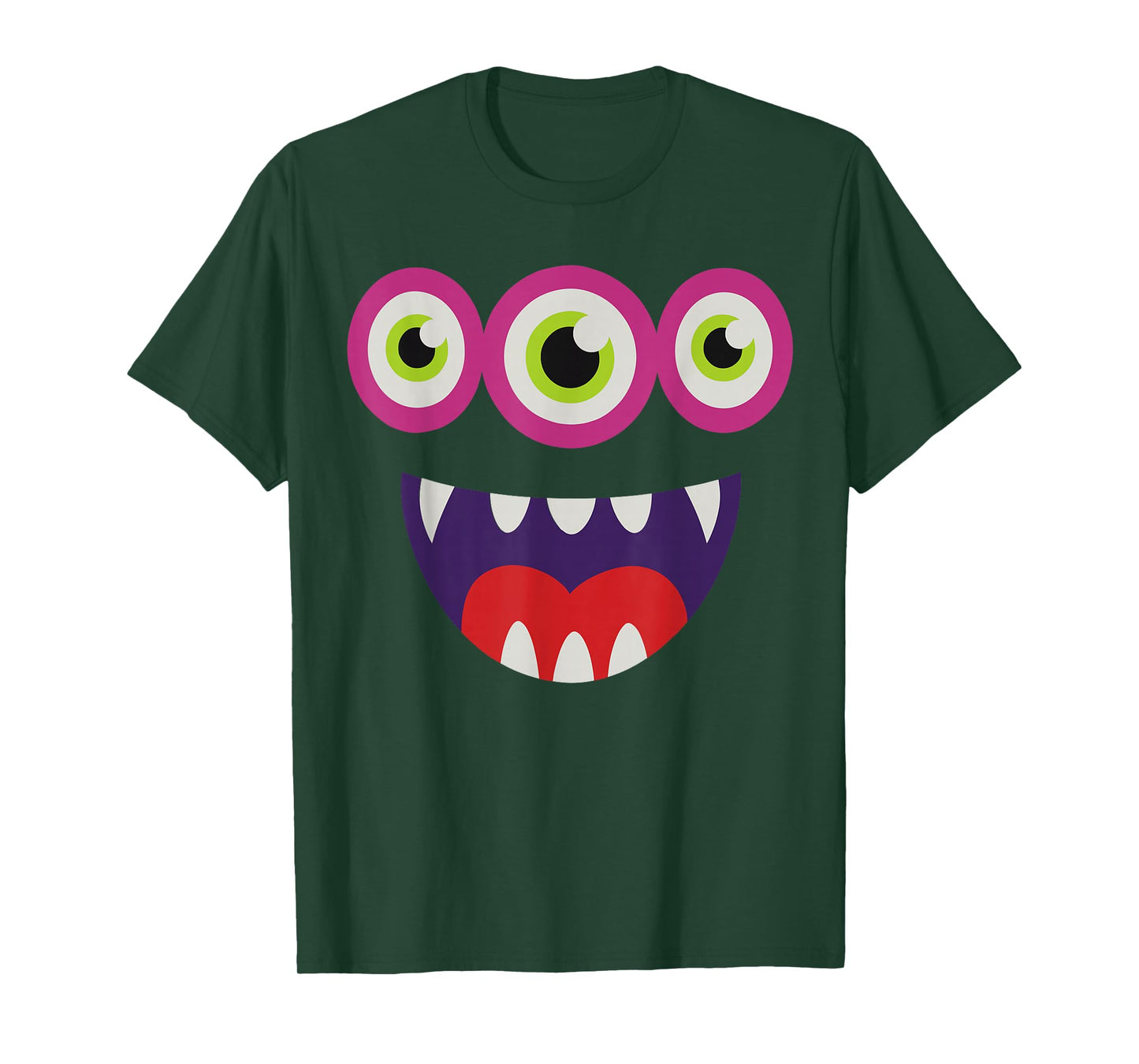 Monster Costume for Boys, Funny Three Eyes Halloween Cartoon T-Shirt