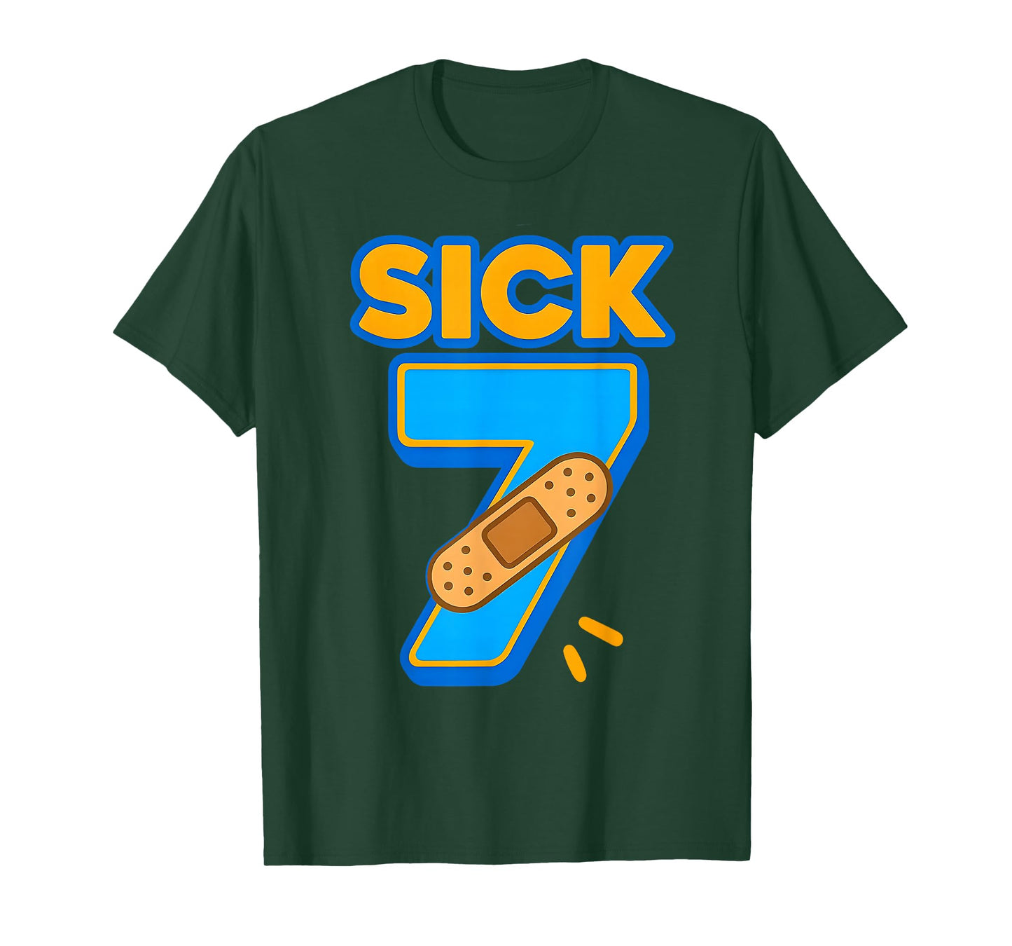 Sick Seven Meme Six Seven Sick 7 Funny Birthday Bandage T-Shirt