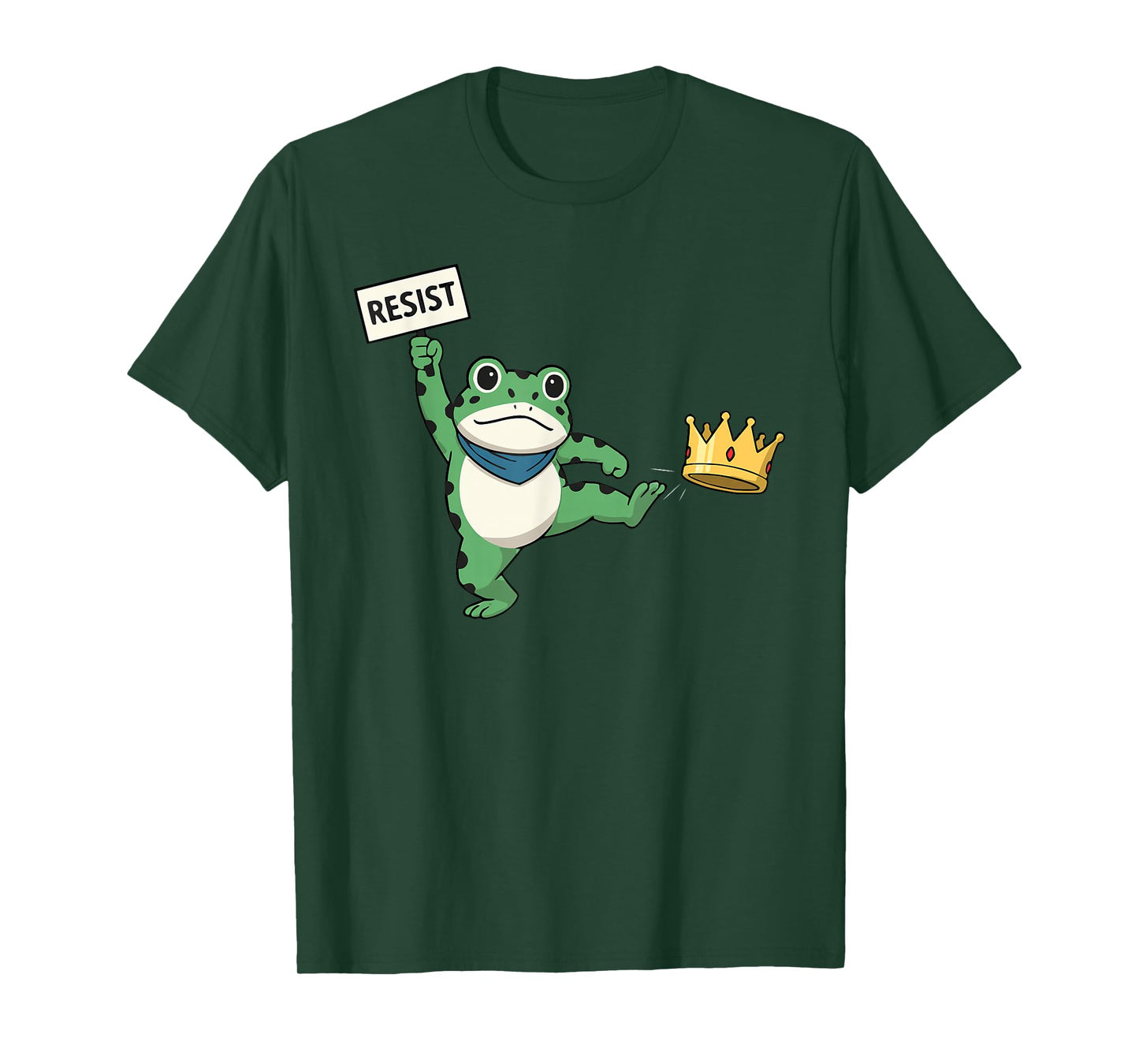 Resist Portland Frog Protest Slogan - No Kings Statement USA T-Shirt