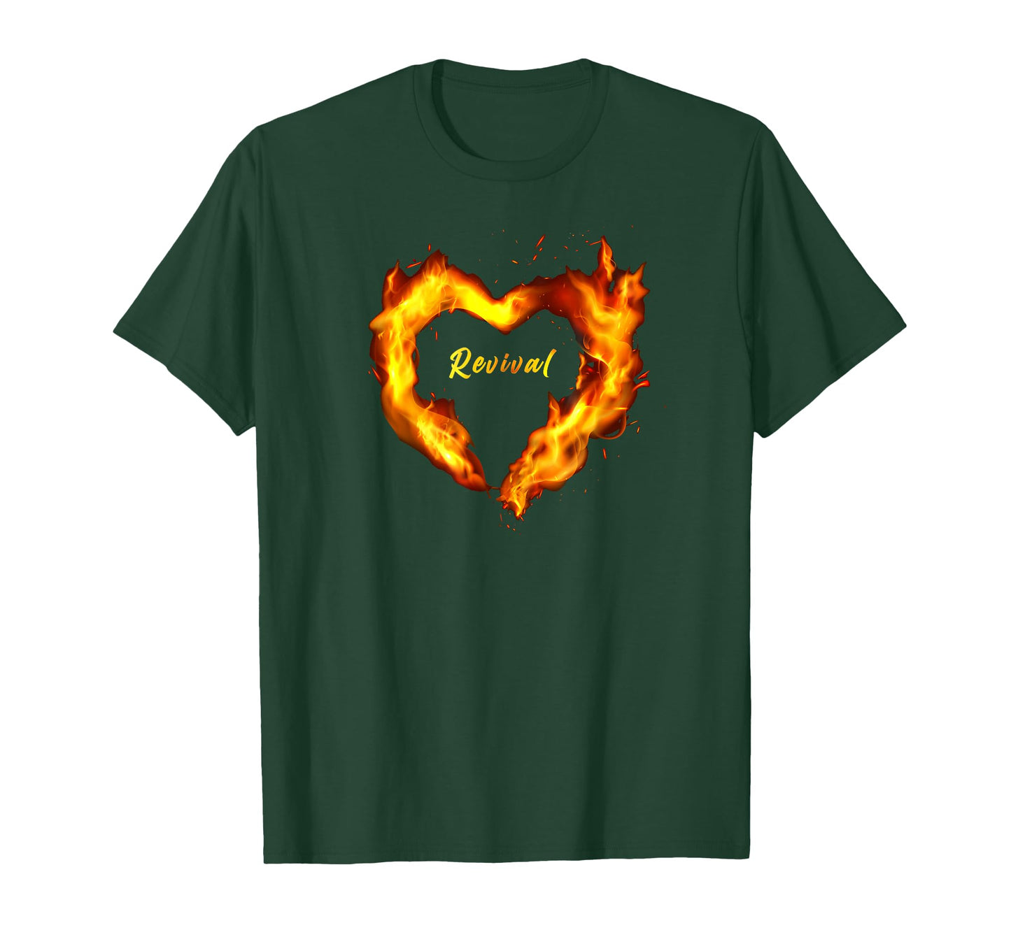 Christian Faith Revival Fire – Born-Again Believer Graphic T-Shirt