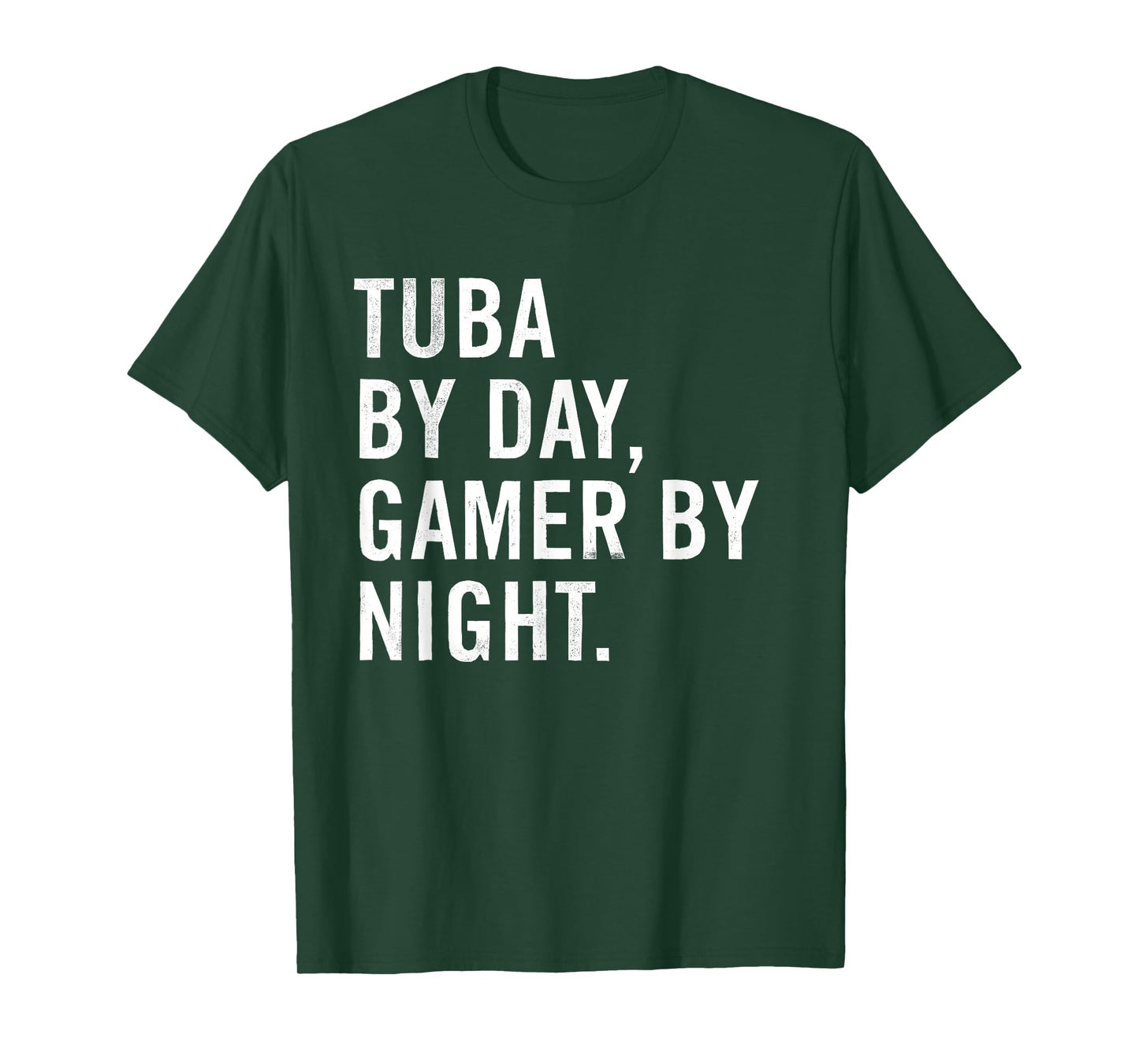 Funny Tuba Musician Typography Gifts T-Shirt - Unisex - Black - Small - Short Sleeve - Modern - Night - Classic Fit - Polyester 100%