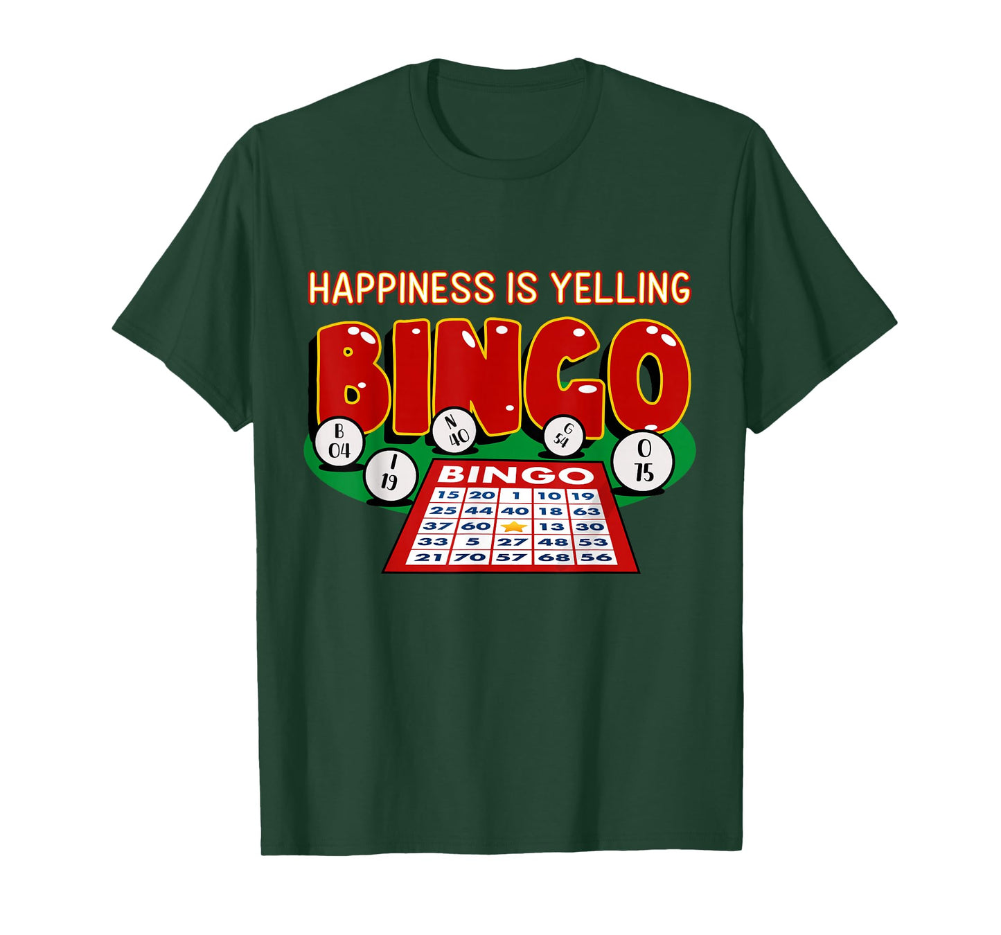 Bingo Happiness Funny Bingo Outfit T-Shirt