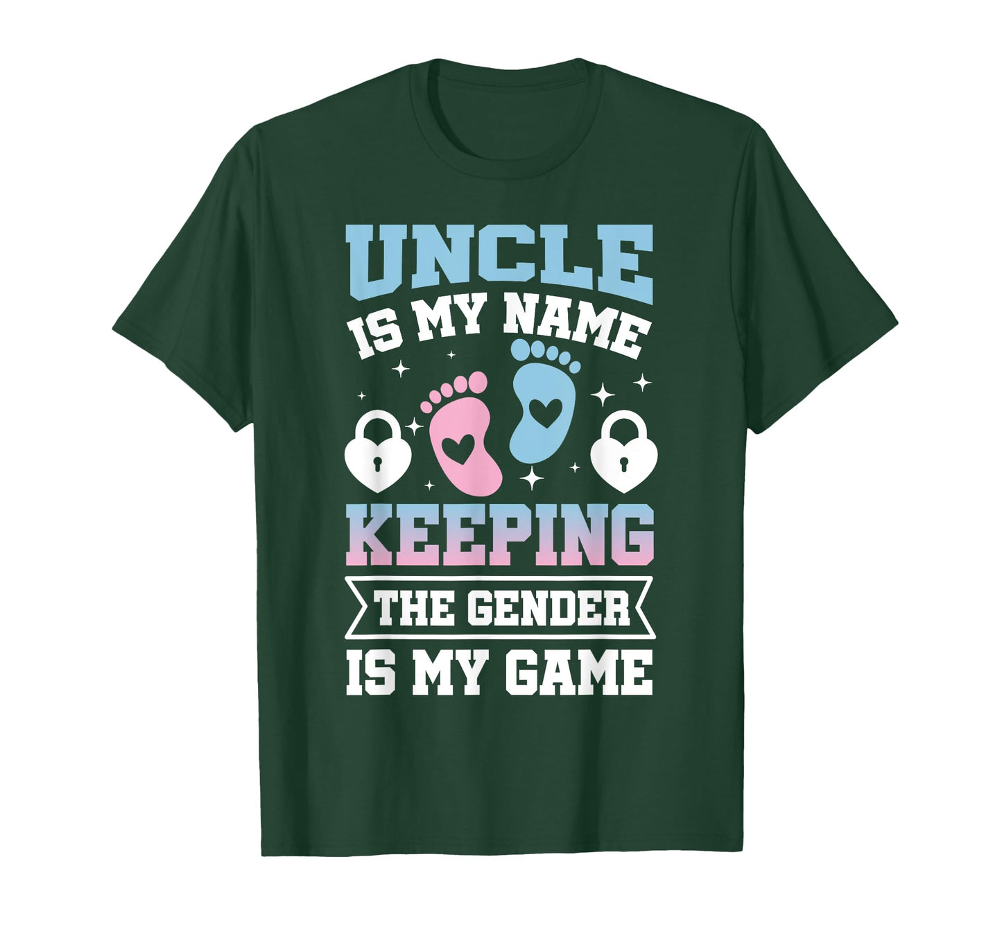 Uncle is My Name Keeping The Gender Is My Game Baby Reveal T-Shirt