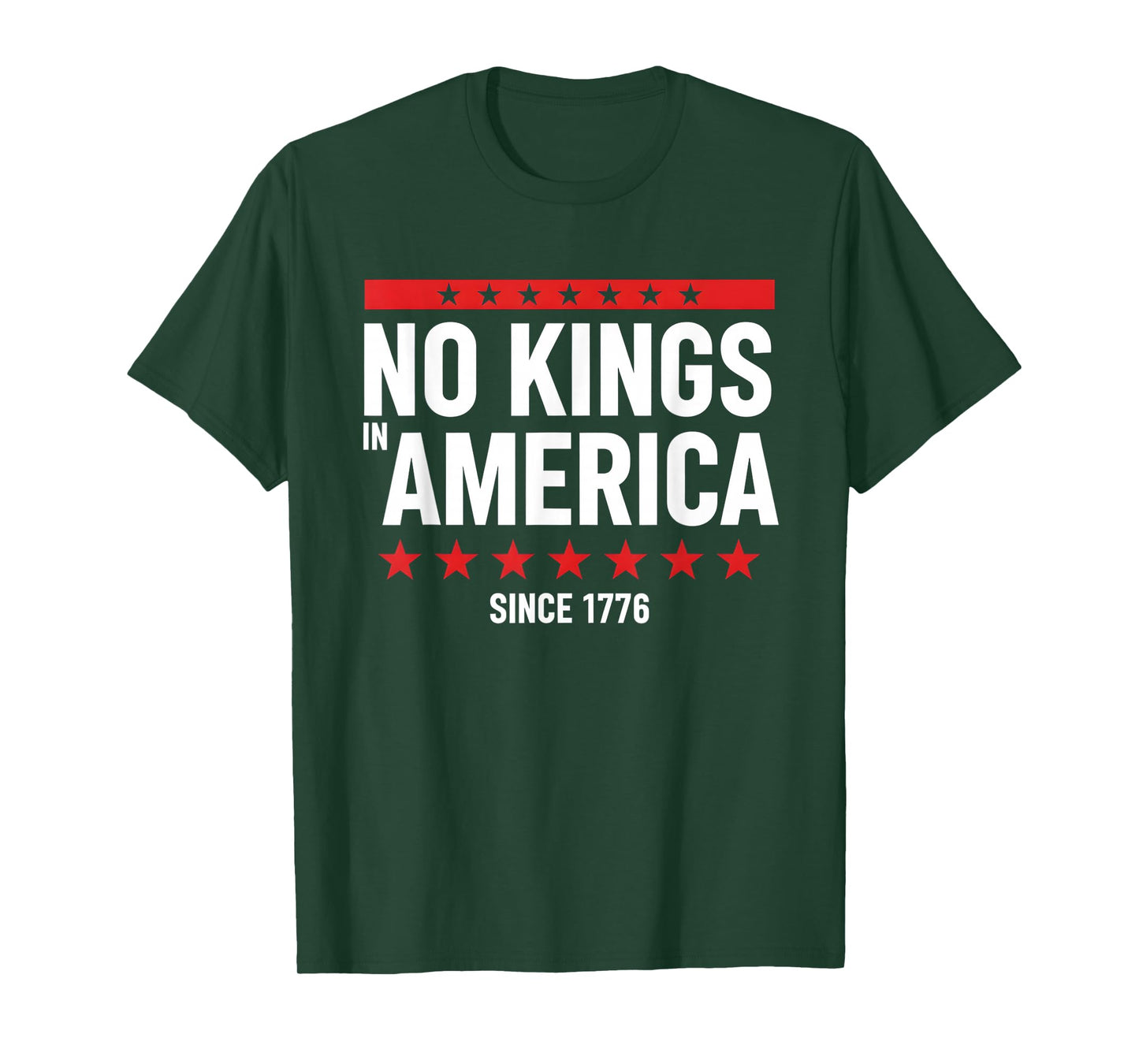 No Kings Since 1776 Democracy Protest No Kings Patriotic T-Shirt