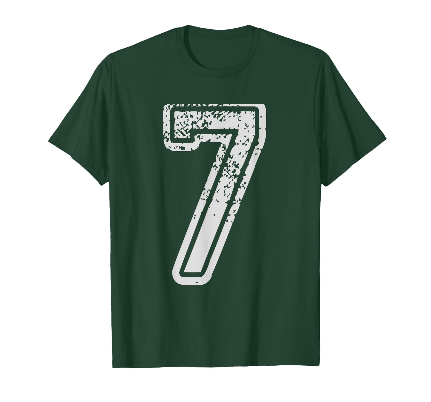 Team Jersey Uniforms Number 7 seven School Sports Birthdays T-Shirt