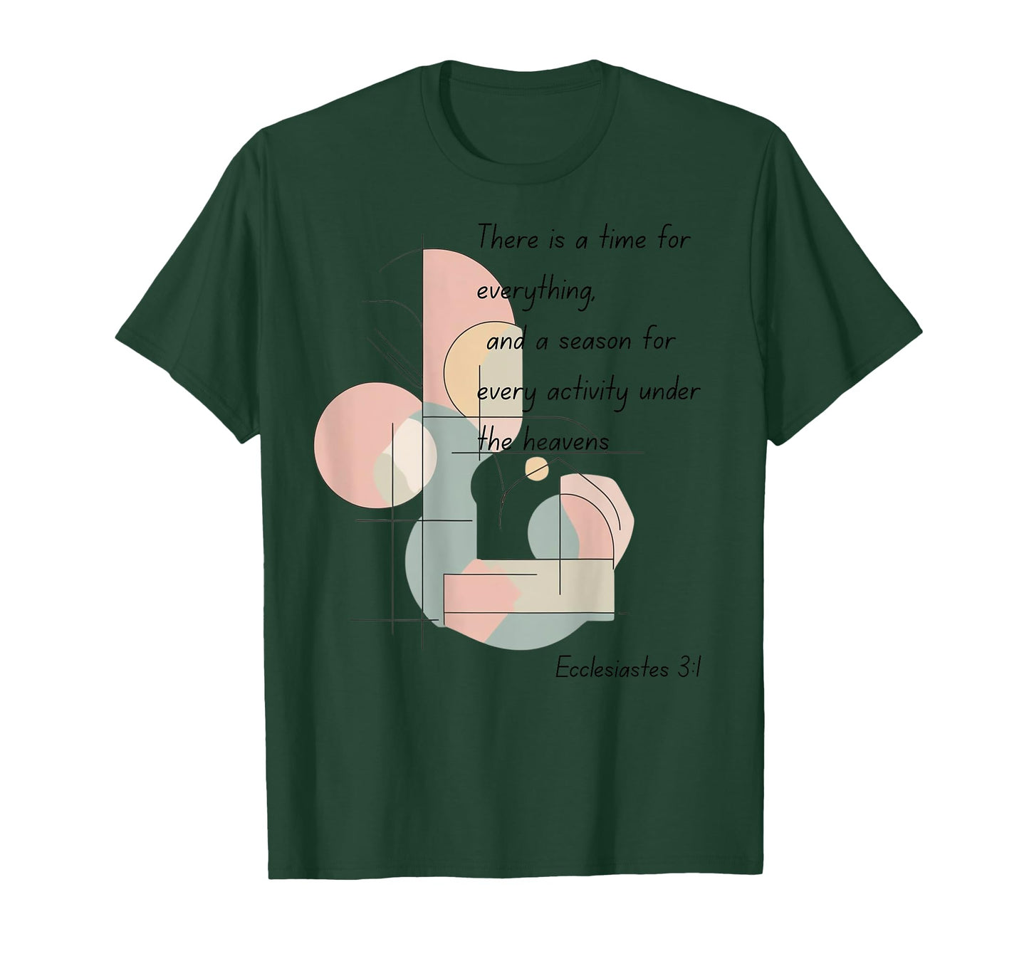 Graphic Inspirational Christian Ecclesiastes 3:1 T-Shirt