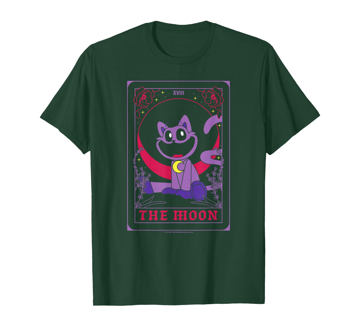 Poppy Playtime The Moon Catnap Cute Tarot Card T-Shirt