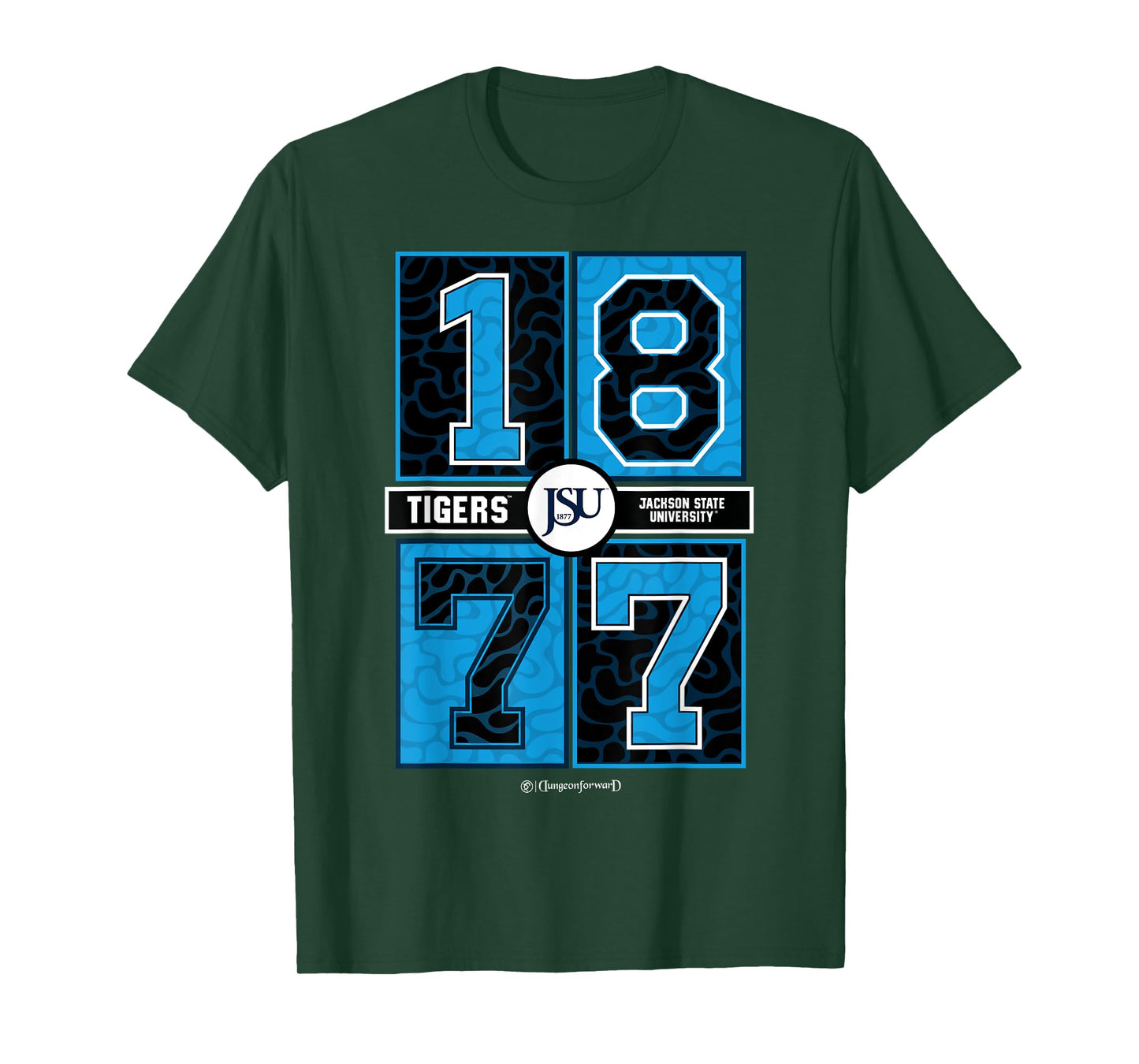 Jackson State University - JSU Tigers HBCU Concrete Date T-Shirt