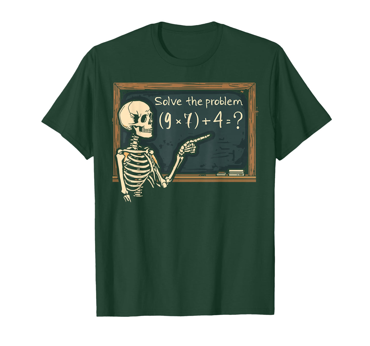 Funny 67 Meme Brainrot Joke Halloween Skeleton Math Teacher T-Shirt