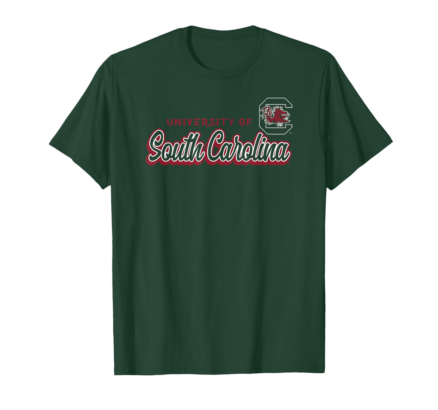 South Carolina Gamecocks Cursive Black Officially Licensed T-Shirt