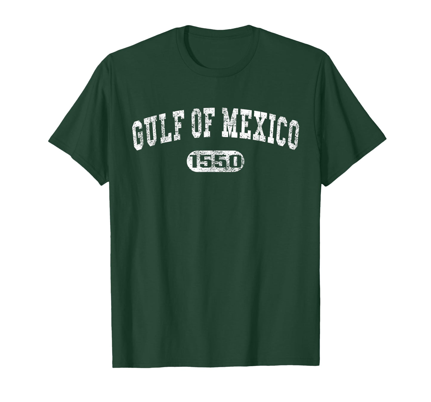 Retro Vintage Distressed Gulf Of Mexico Est 1550 Men Women T-Shirt