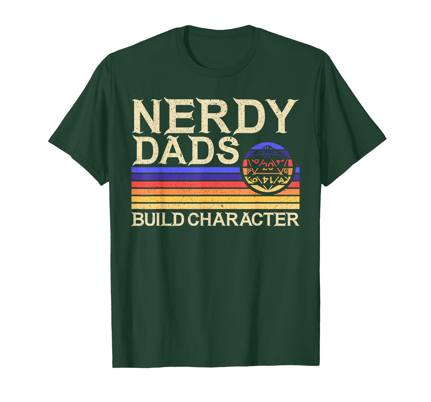 Nerdy Dad RPG Gaming D20 Tabletop Games Funny RPG Gamer T-Shirt