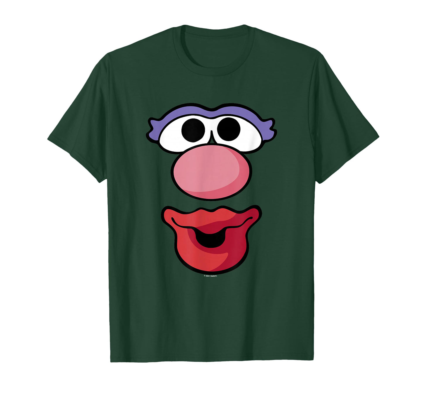 Mr. Potato Head Halloween Mrs. Potato Head Big Face T-Shirt