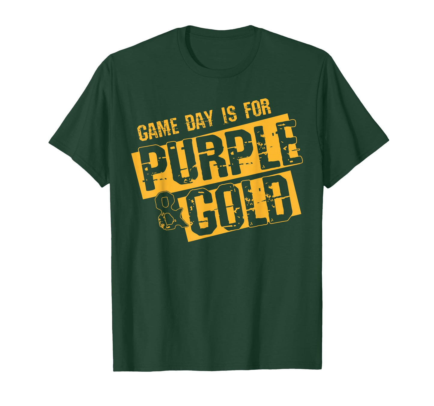 Purple Gold Game Day Group Shirt for High School Football T-Shirt