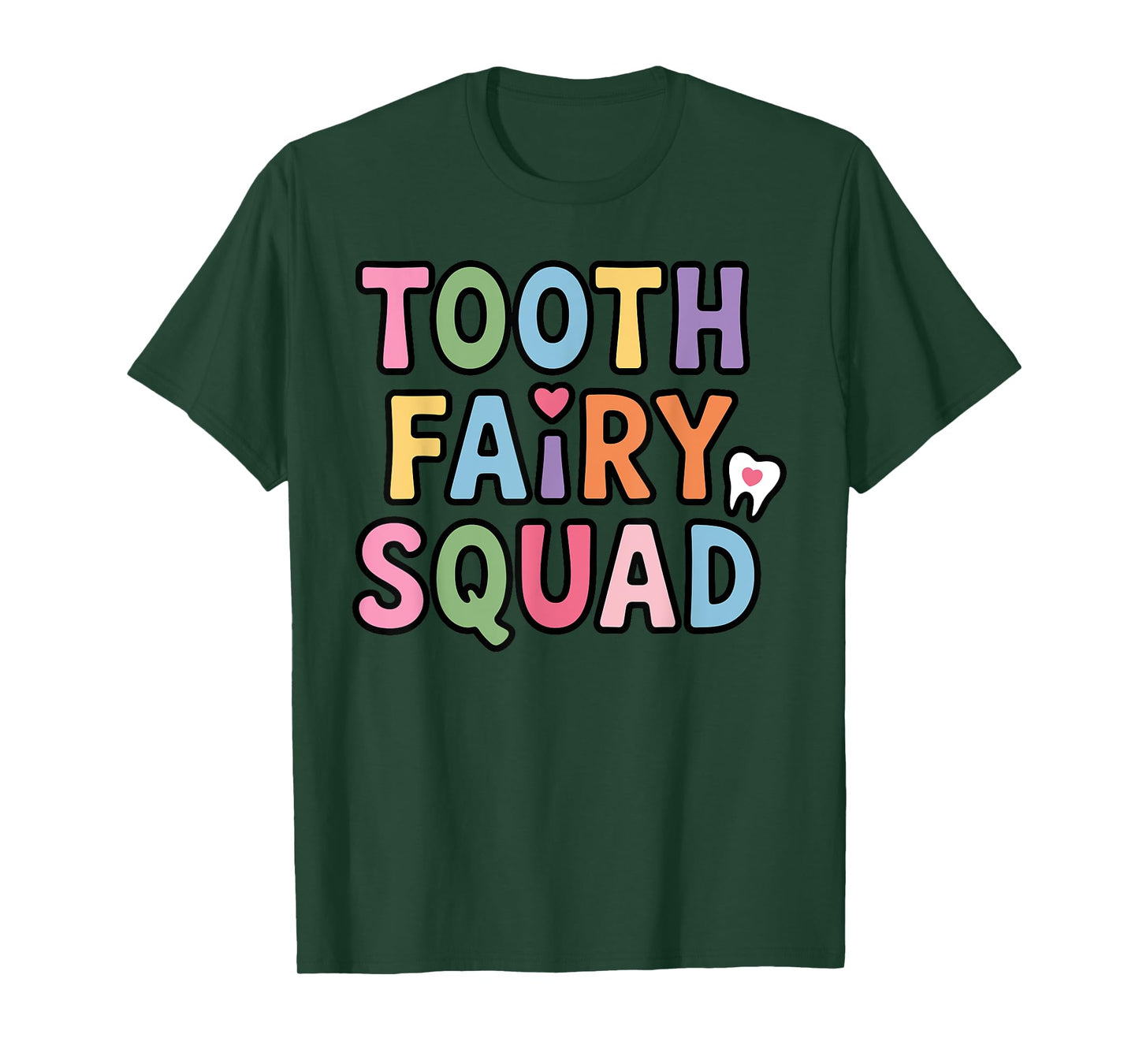 Tooth Fairy Art For Men Women Kids Dental Costume Toothfairy T-Shirt