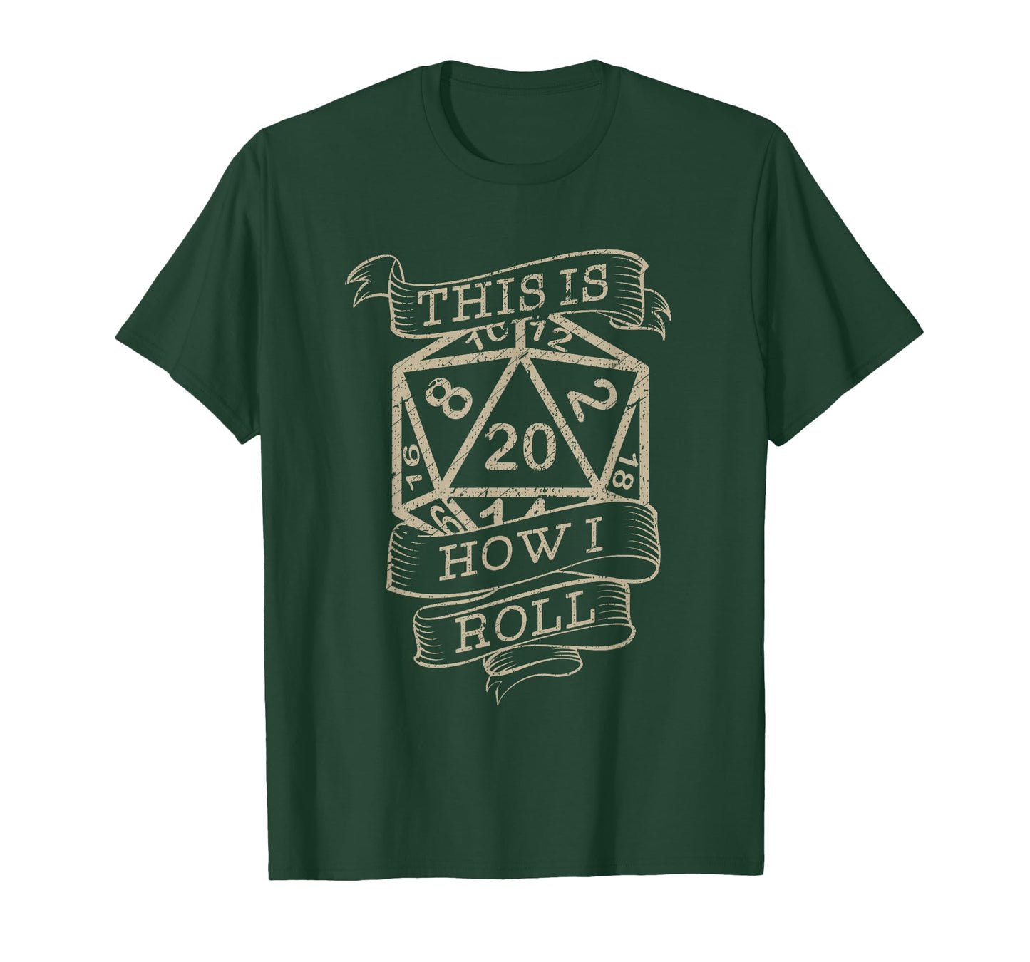 Vintage Role Playing Tabletop This Is How I Roll T-Shirt