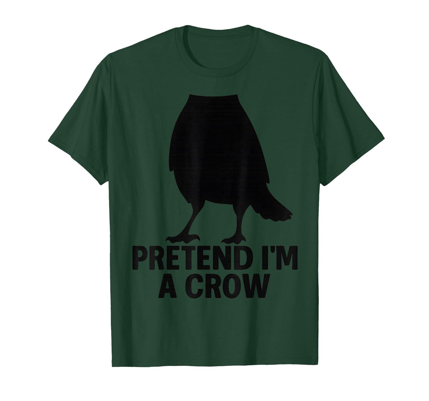 Pretend I'm A Crow Funny Halloween Costume Crow T-Shirt