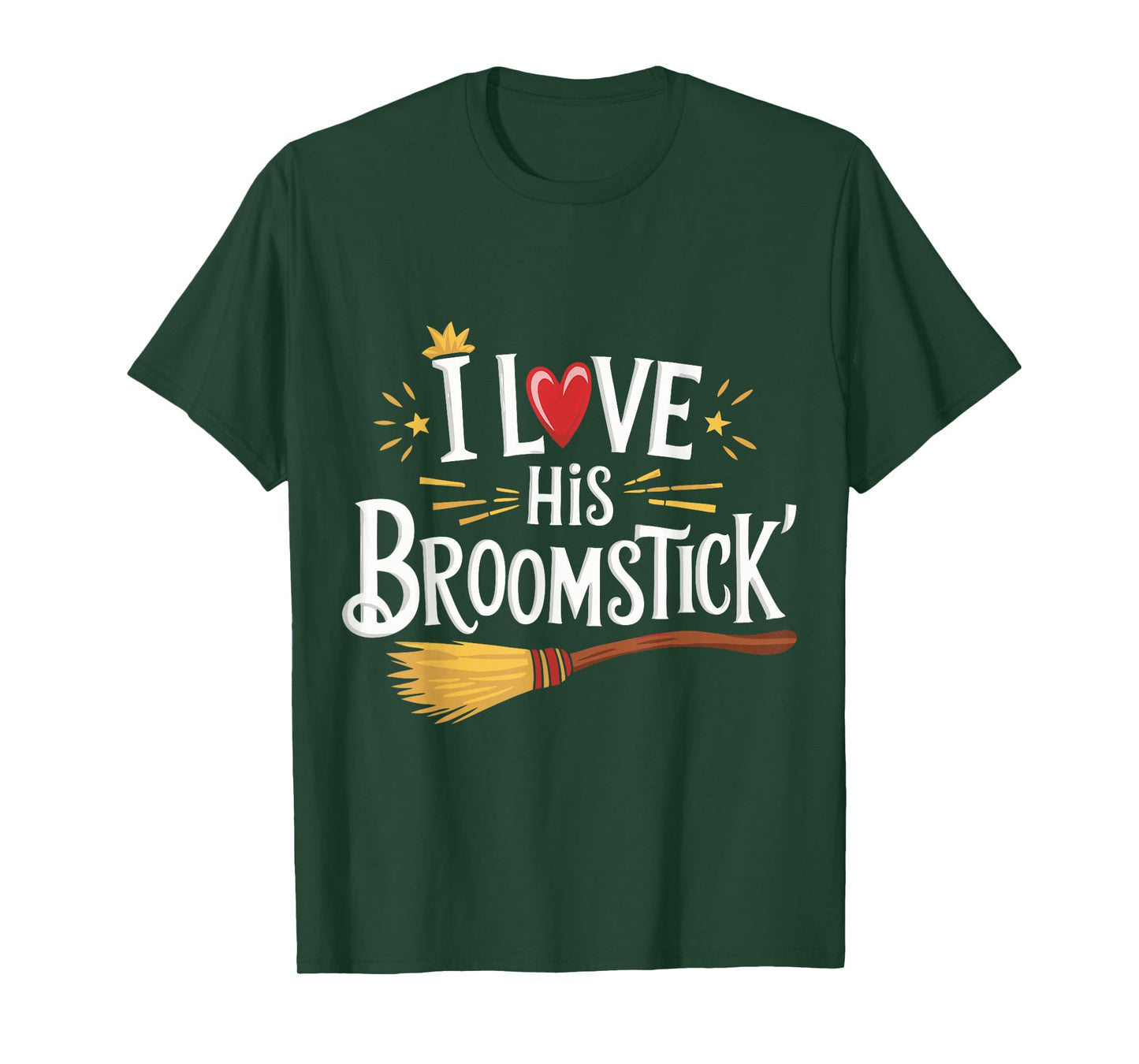 I Love His Broomstick I Love Her Pumpkins T-Shirt