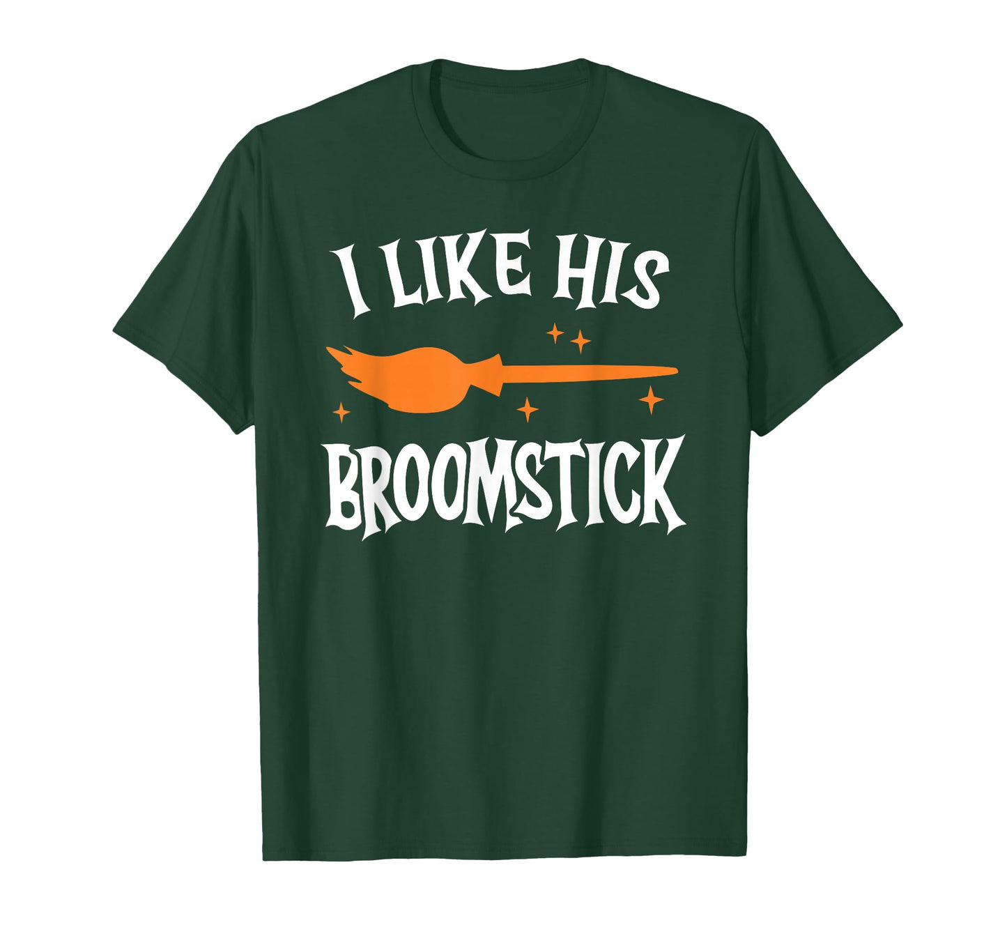I Like Her Pumpkins I Like His Broomstick Halloween Couple T-Shirt