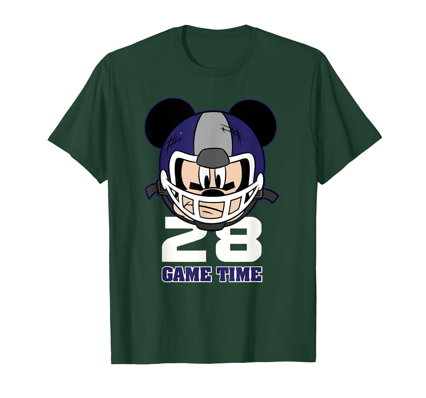 Disney Mickey Mouse Football #28 Game Time Sports T-Shirt