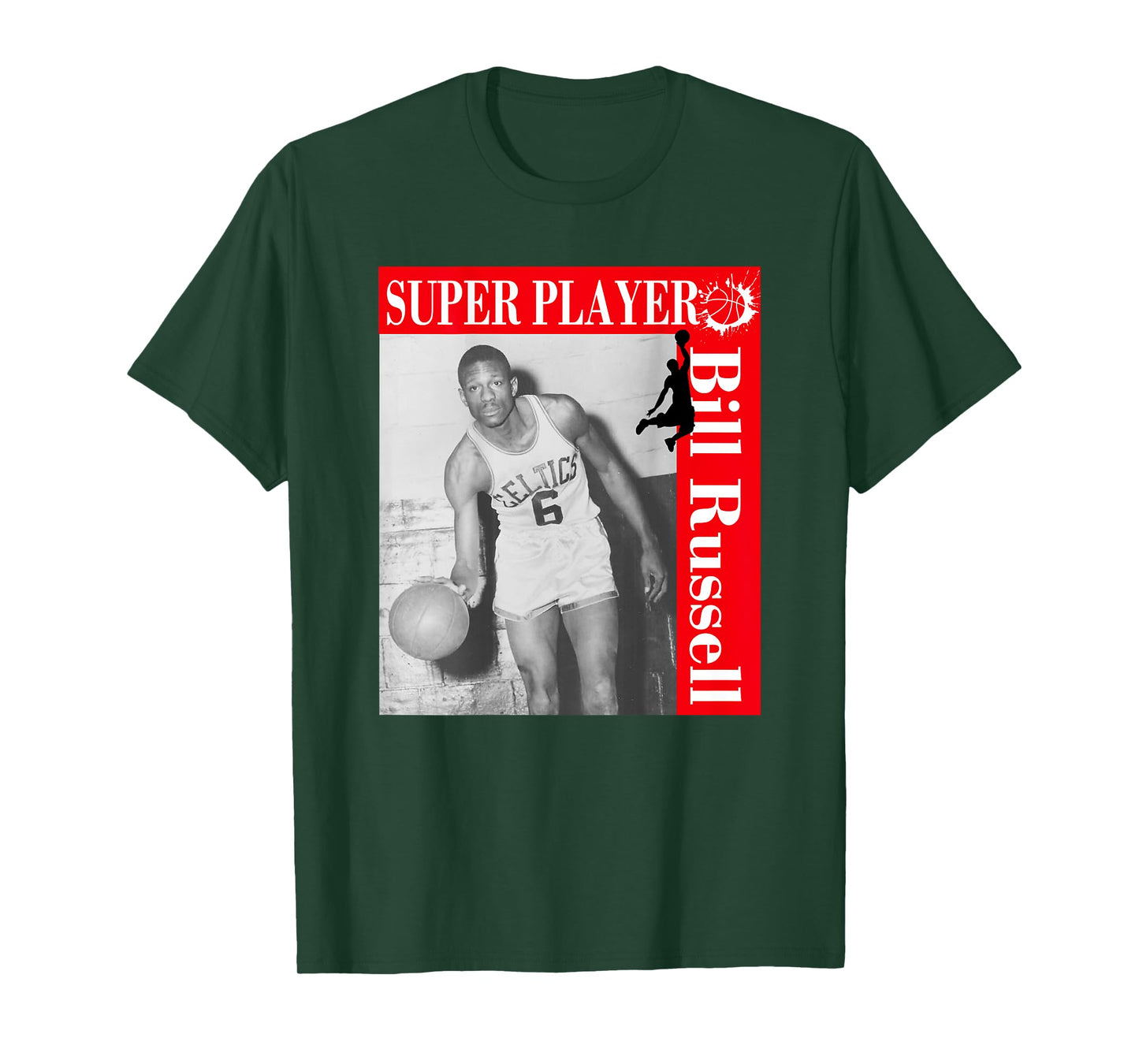Bill Russell_011_Back Printed T-Shirt