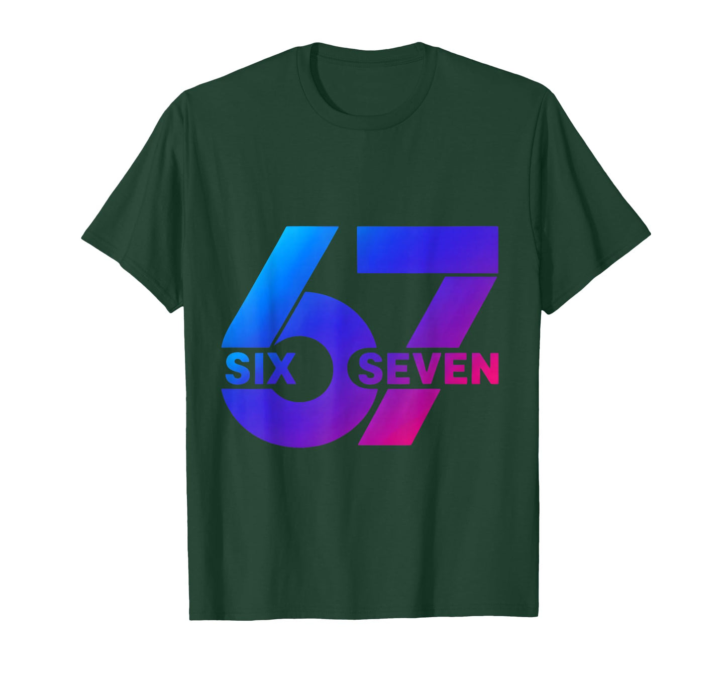 Six Seven 67 Meme Gen Alpha Slang Baseball Season Cool T-Shirt