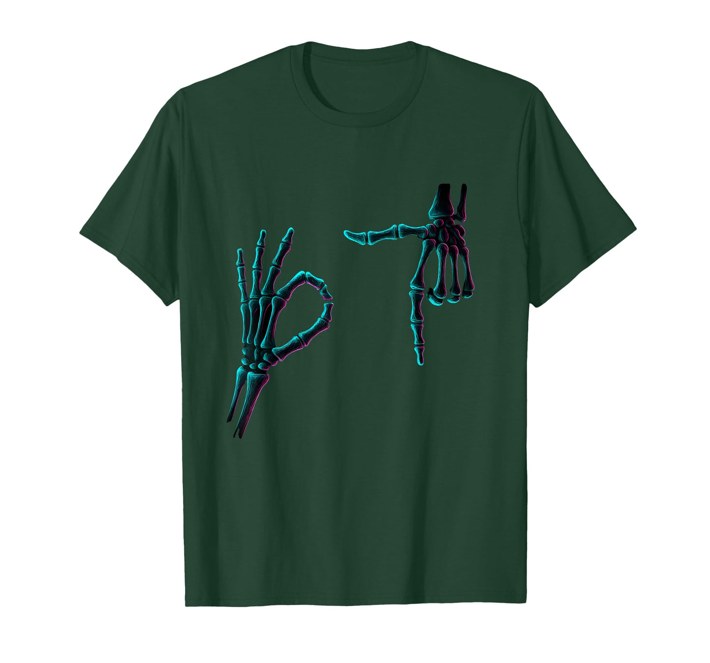 67 Meme Skeleton Hand 6 7 Halloween Six Seven Funny Teens T-Shirt