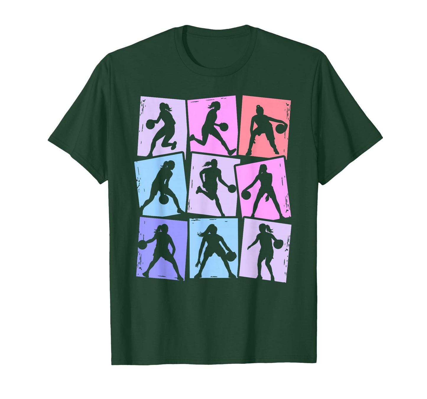 Basketball Player Kids Women Girls T-Shirt