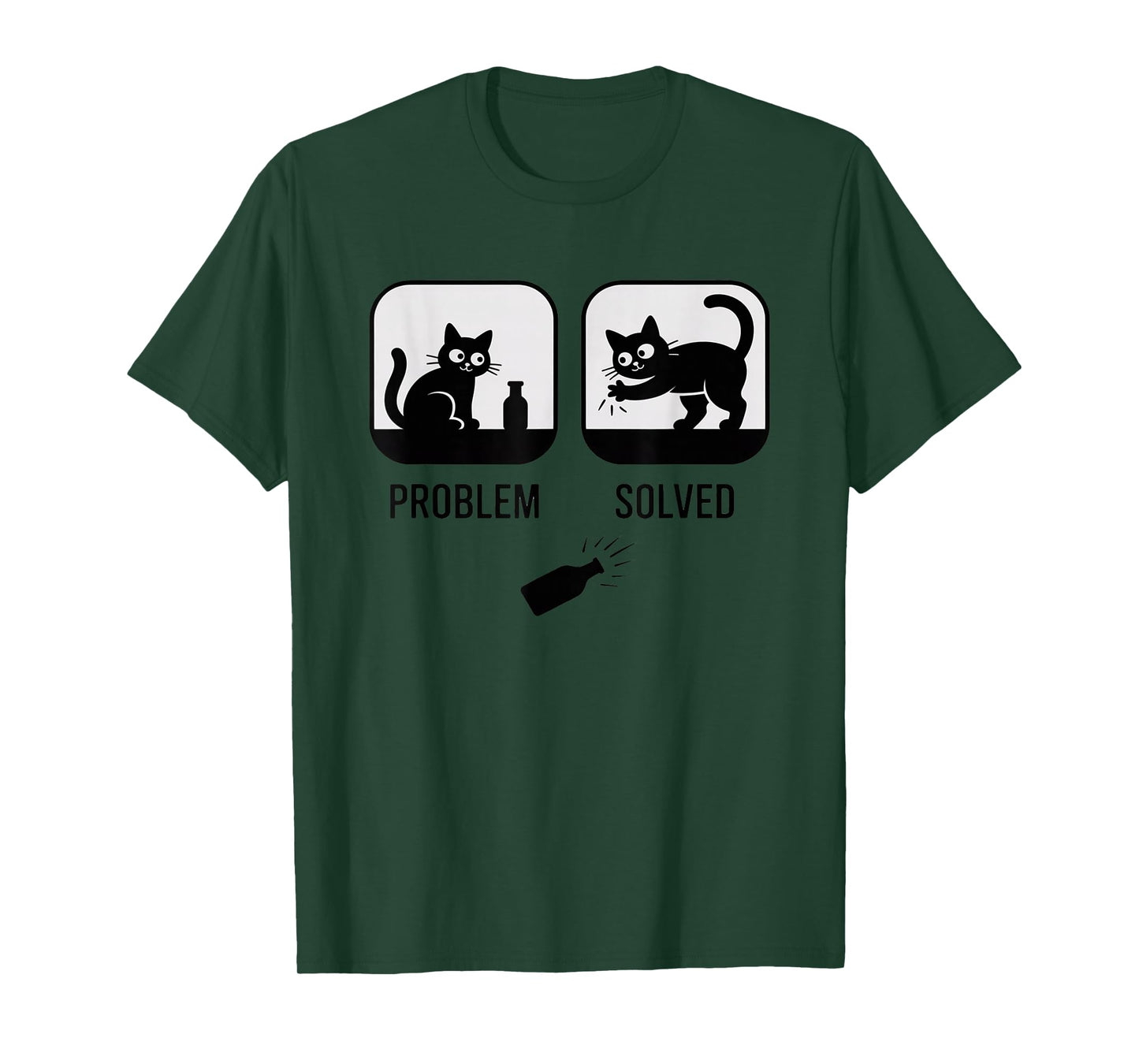 Problem Solved Funny Cat T-Shirt