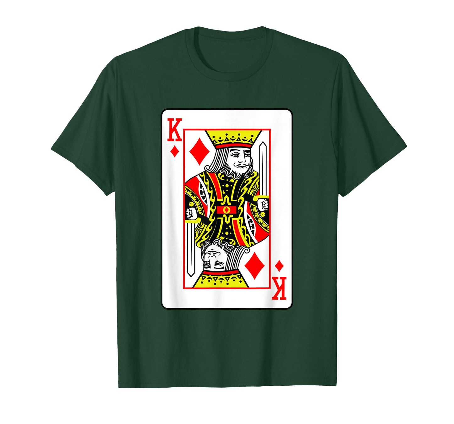 King Of Diamonds Poker Card Games Playing Cards Black Jack T-Shirt