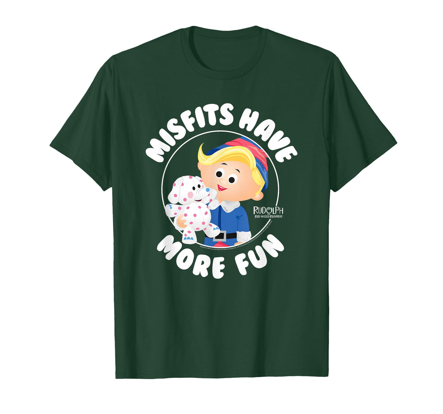Rudolph Misfits Have More Fun Hermey Retro Christmas T-Shirt