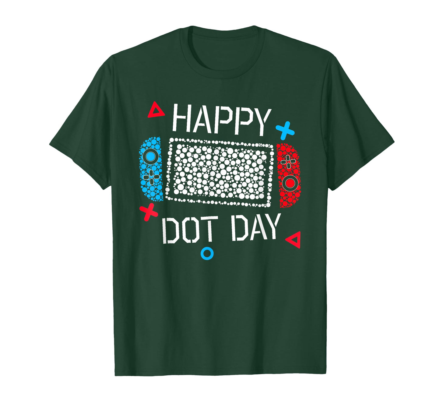 Happy Dot Day Gamers Boys Kids Polka Dot Game Controller T-Shirt