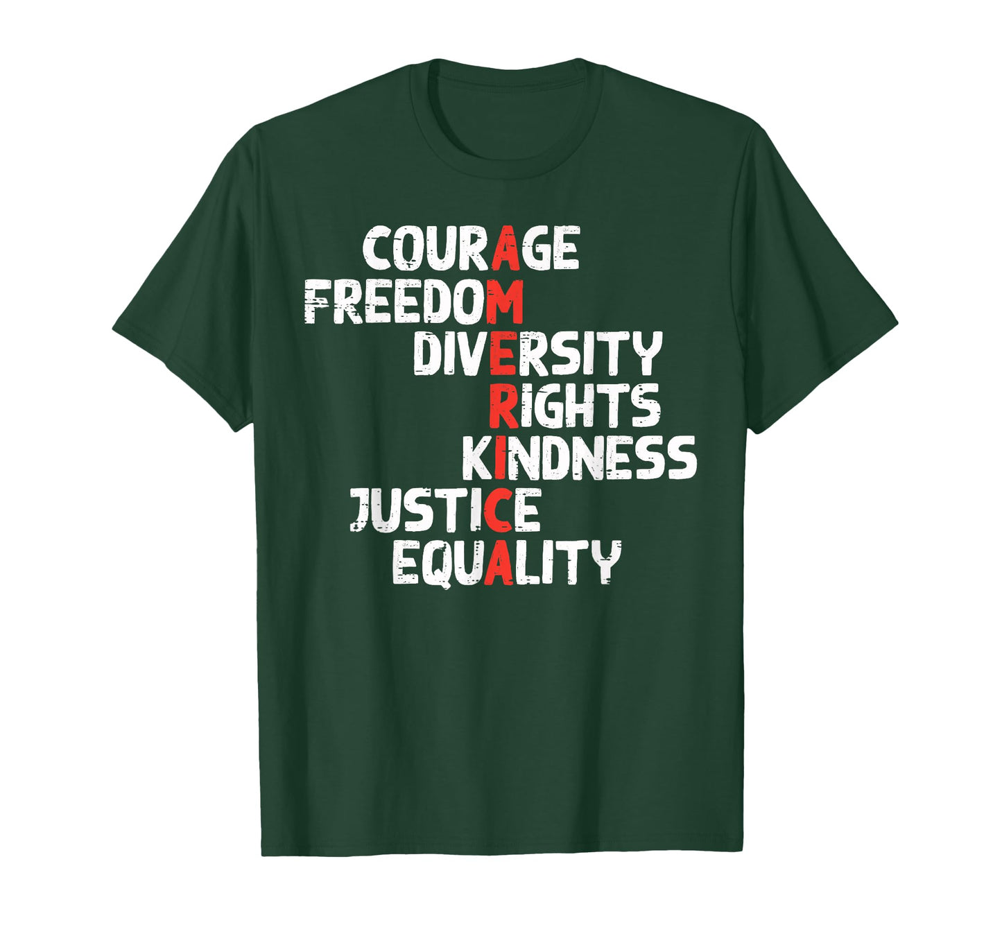 Protest America Courage Freedom Rights Resist Men Women Kids T-Shirt