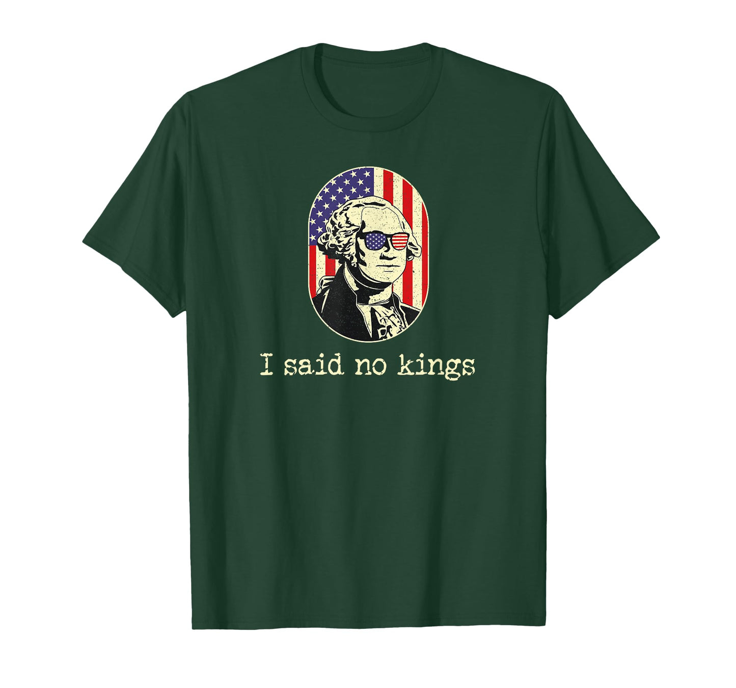 No Kings in America Flag,I Said No Kings Protest Resist 1776 T-Shirt