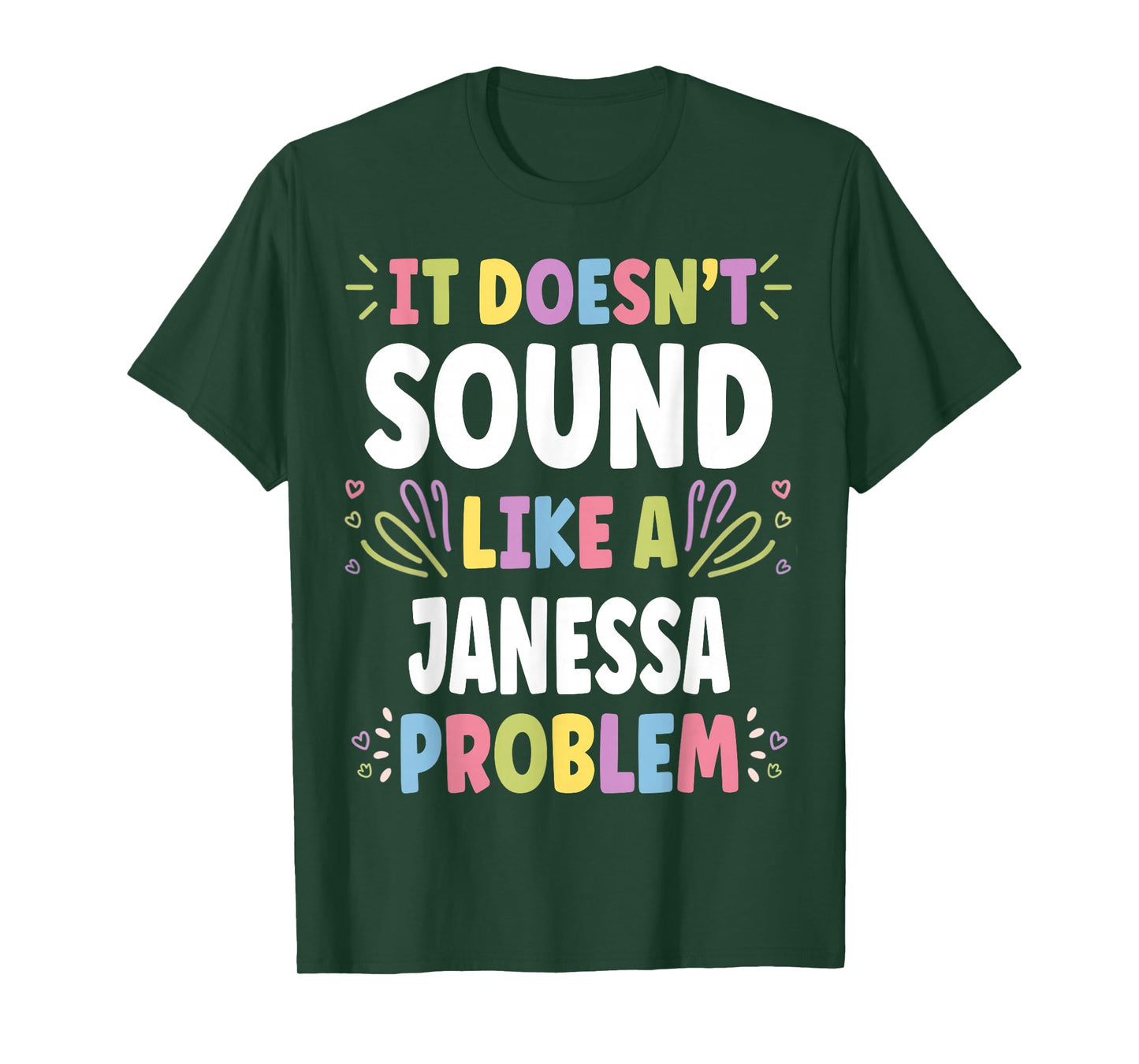 JANESSA Personalized Women's Gift Custom JANESSA T-Shirt